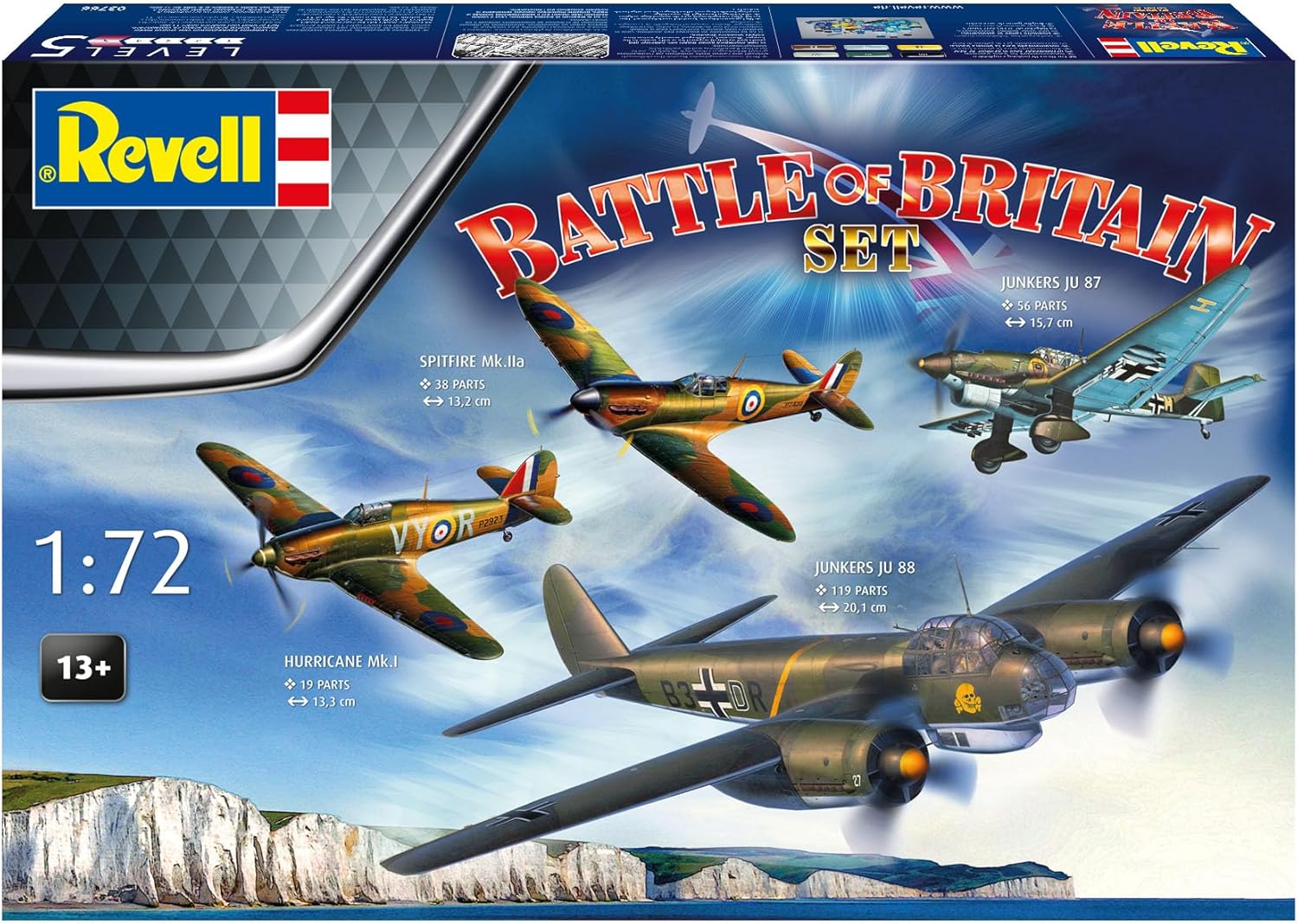 Revell 03766 Battle of Britain 85th Anniversary Set 1:72 Scale - Unbuilt/Unpainted Plastic Model Kit