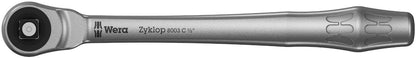Wera 05004063001 8003 C Zyklop Metal-Knarre mit Durchsteckvierkant mit 1/2Zoll-Antrieb , 1/2 Zoll x 281 mm
