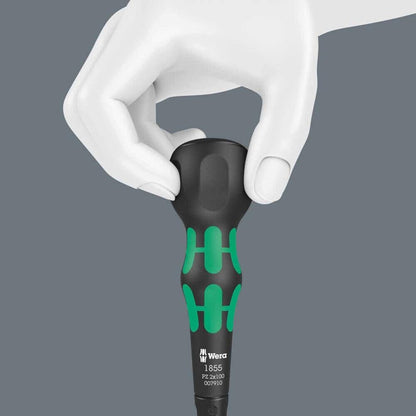 Wera Kraftform Pozidriv 007910 Screwdriver with Ball Handle PZ2 x 100 mm