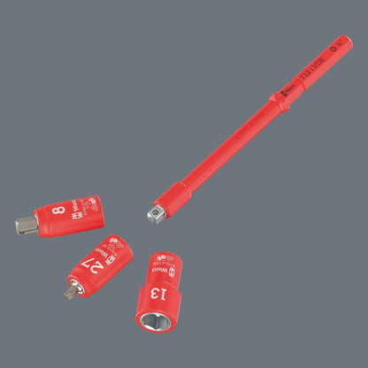 Adapter Kraftform Kompakt A VDE 712 i, Insulated, for Socket Wrenches 1/4", 1/4" x 154 mm