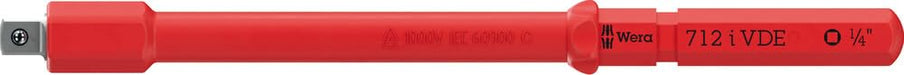 Adapter Kraftform Kompakt A VDE 712 i, Insulated, for Socket Wrenches 1/4", 1/4" x 154 mm