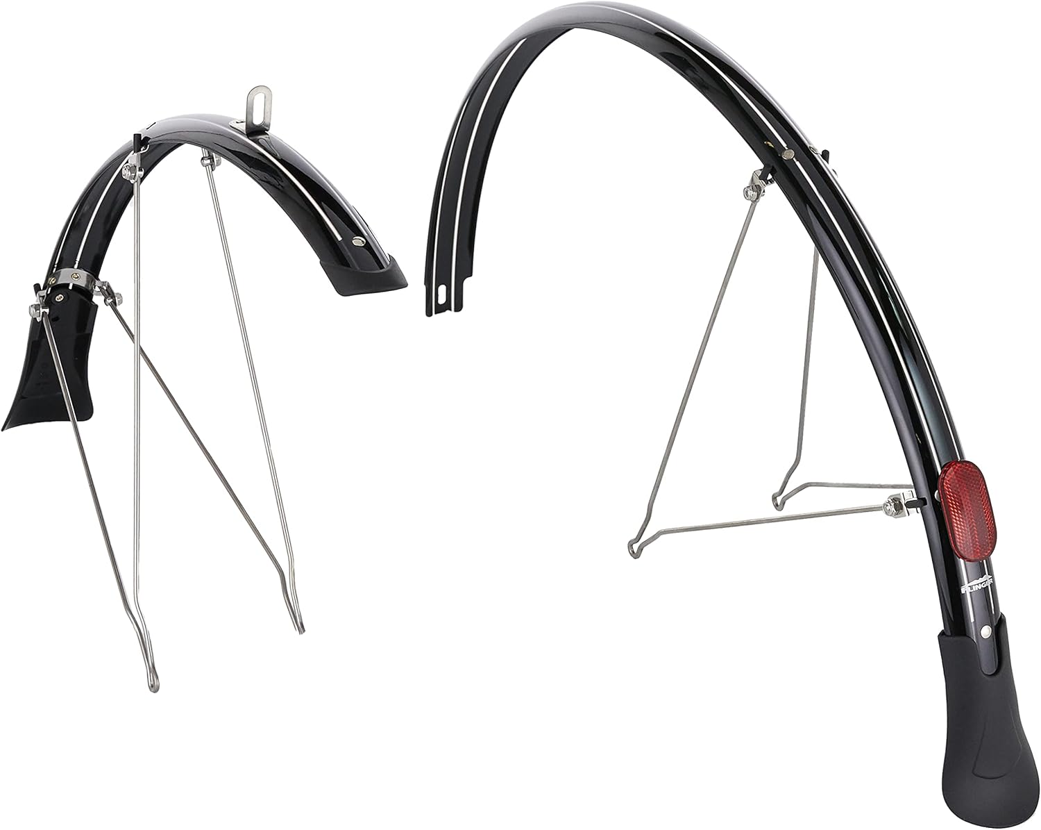 Flinger F42 Deluxe Mudguard Set, Black, 700 x 25-32c