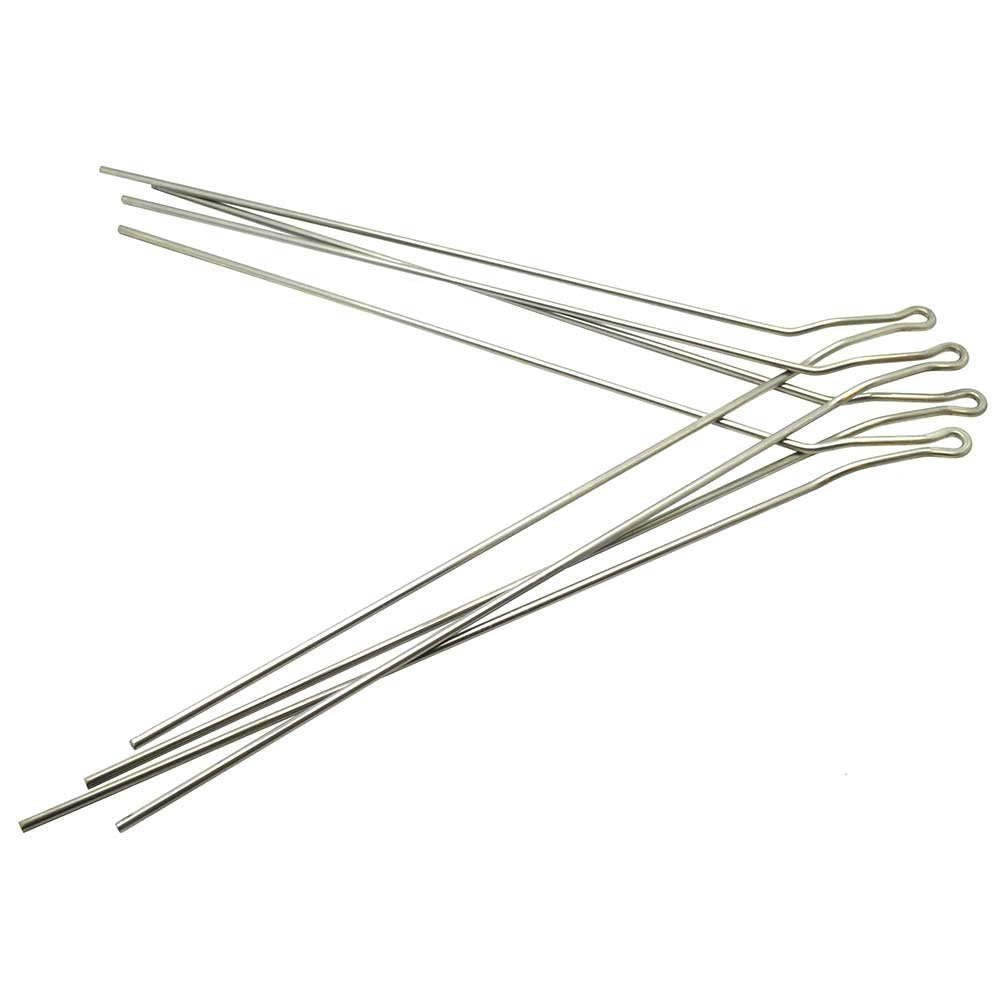Flinger Kink Mudguard Stays, Silver, Set of 4
