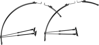 Flinger Unisex's Race Pro Road Bike Mudguard Set, Black, 700x18-32c