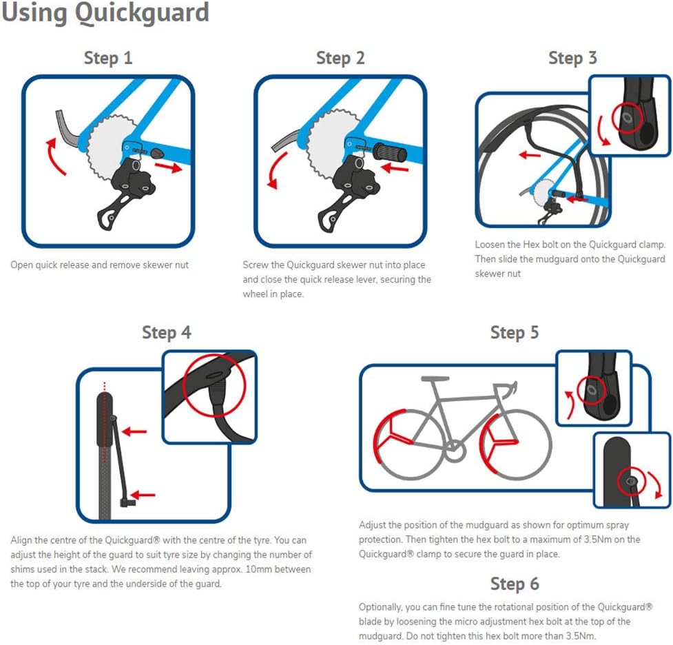Quickguard V2 Quick Release Mudguard, Black, 700c