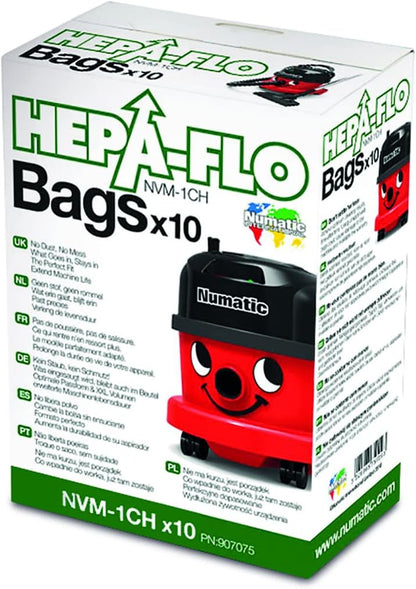 Numatic Numatic Henry Cleaner Bags - 1 Box (Pack of 10), White