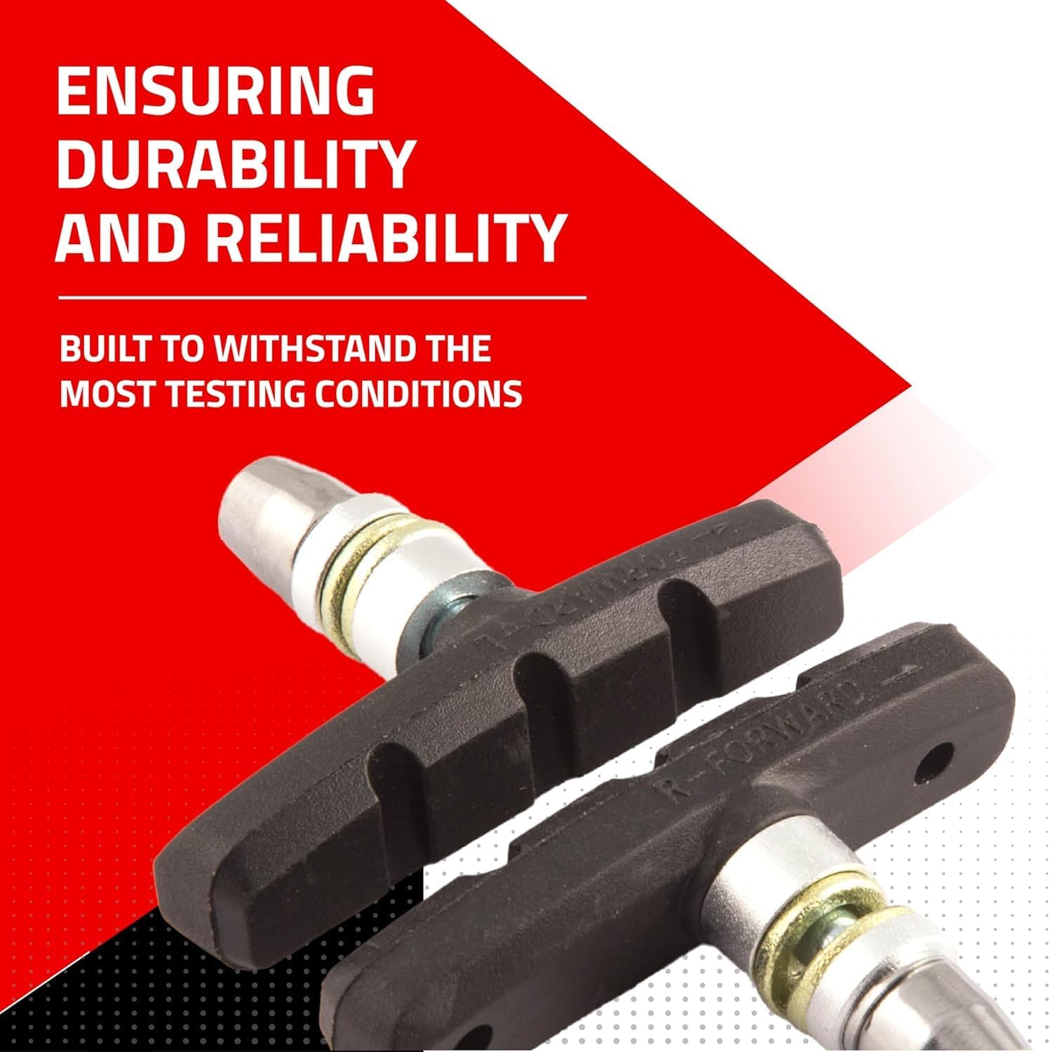 Clarks MTB/Hybrid V-Type and Cantilever Brake Pads - Compatible with Mountain & Hybrid Bikes Ideal for All Weathers