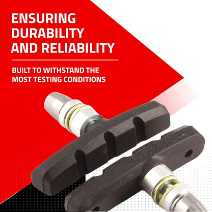 Clarks MTB/Hybrid V-Type and Cantilever Brake Pads - Compatible with Mountain & Hybrid Bikes Ideal for All Weathers