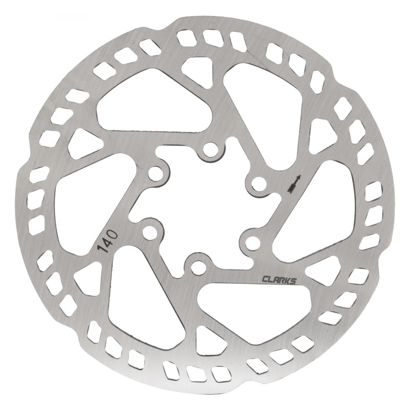 Clarks Cycle Systems CL-01 E-Bike Single Piece Steel 6-Bolt Disc Brake Rotor, Silver