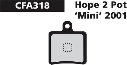 EBC Hope 2 Pot Mini Disc Brake Pad