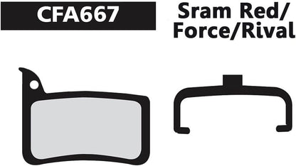 SRAM Red – Organic (Soft)/Force/Rival Disc Brake Pads, Green – Organic (Standard)