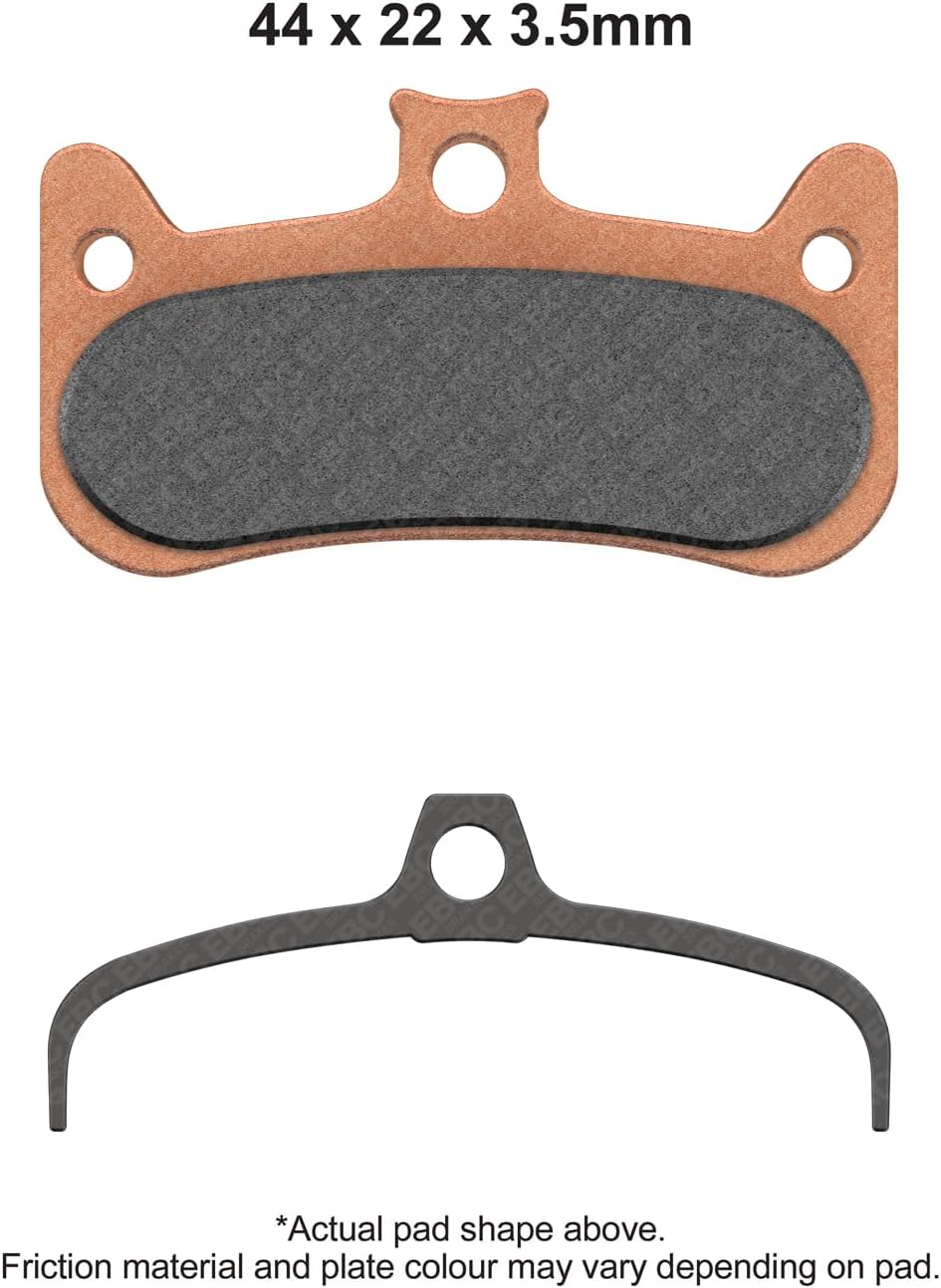 EBC Brakes CFA735 Disc Brake Pads, Compatible with Formula Cura 4, Green – Organic (Standard