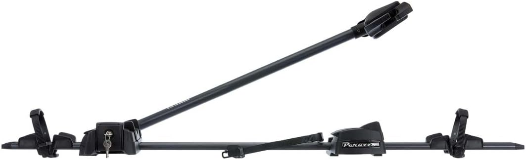 Peruzzo - Porte-vélo de Toit Pure Instinct - Manette d'ouverture à Distance - Bras Rotatif 360° - Rail alu, Bras Acier Anti-Rayures - Supporte vélos 12' à 29', Max 20kg - Compatible Freins à Disque