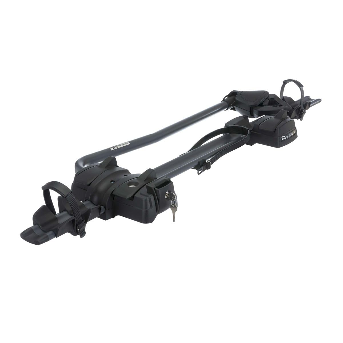 Peruzzo - Porte-vélo de Toit Pure Instinct - Manette d'ouverture à Distance - Bras Rotatif 360° - Rail alu, Bras Acier Anti-Rayures - Supporte vélos 12' à 29', Max 20kg - Compatible Freins à Disque