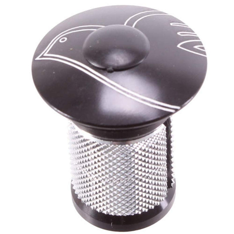 Columbus Top Cap + Expander for Carbon Steerer Forks, Black, 1"
