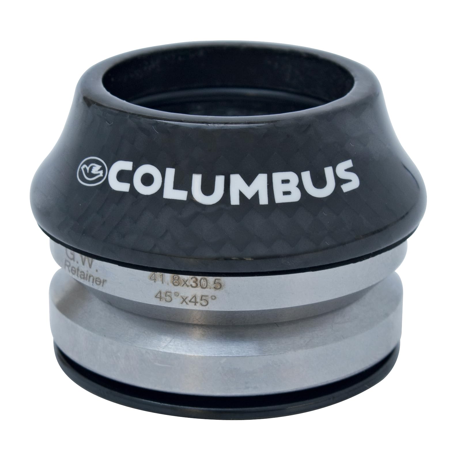Columbus Compass Carbon Integrated Headset, Black, 1 1/8"