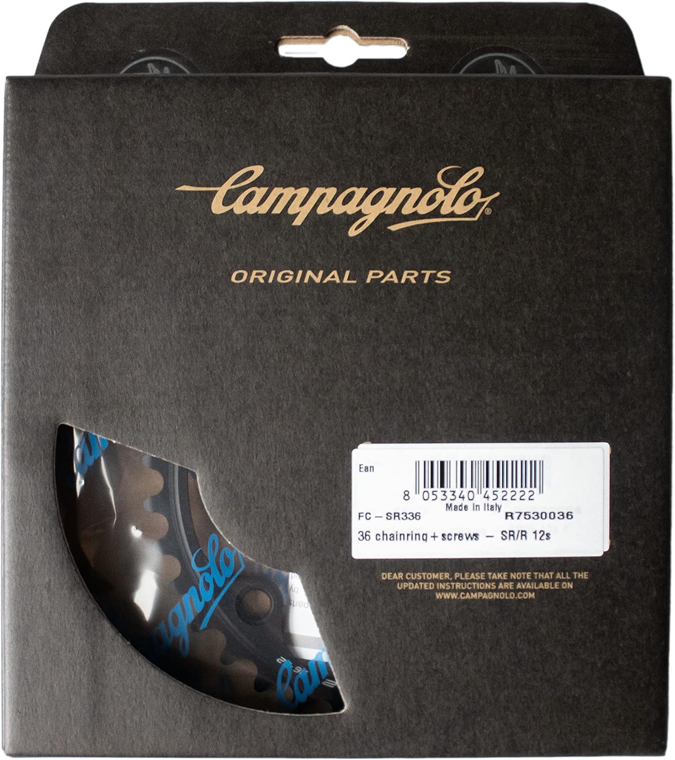 Campagnolo 36T 12x 112pcd Chainring (52)