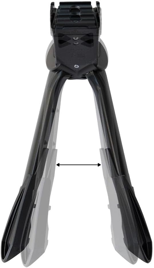 Ursus Jumbo Adjustable Double Kickstand, Black, 300mm