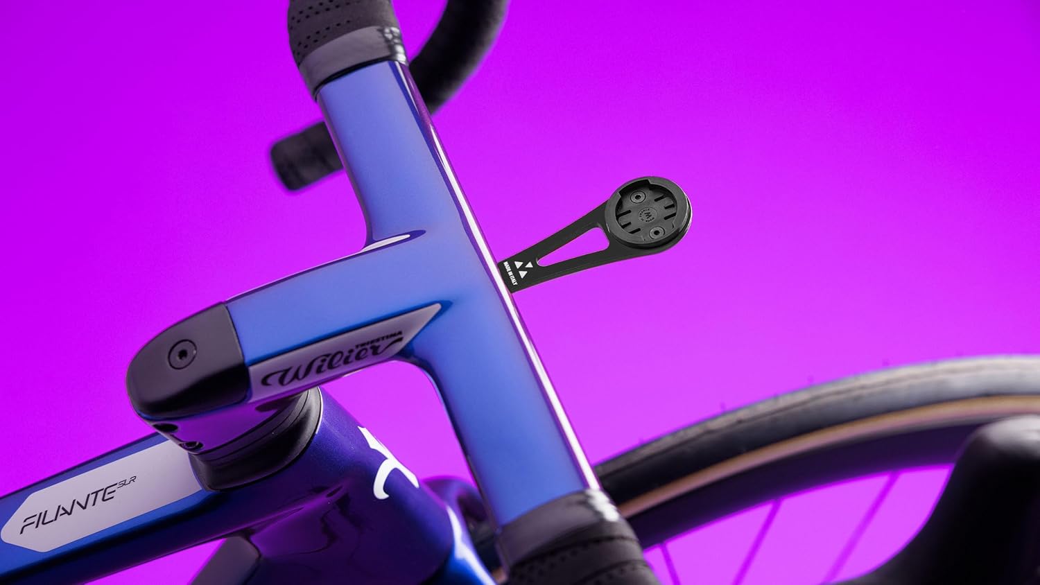 Miche Handlebar Cycle Computer Alloy Mount, Compatible with Garmin/Wahoo, Black