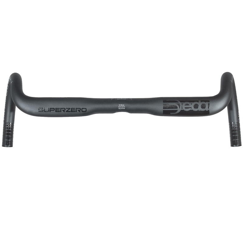 Deda Elementi Superzero Gravel Alloy Handlebars, Polish on Black (PoB