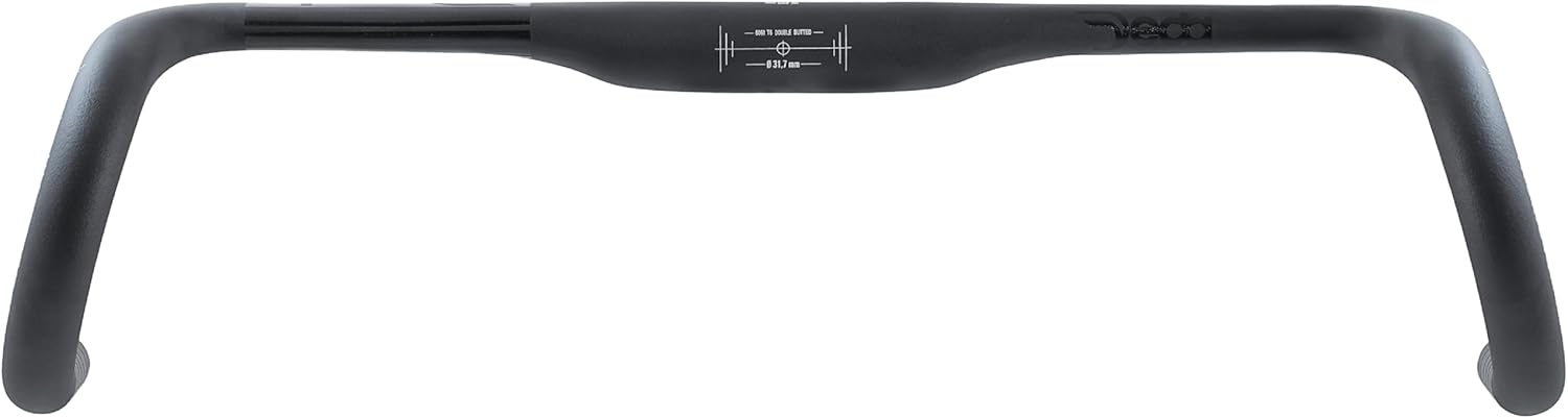 Deda Elementi Superzero Gravel Alloy Handlebars, Polish on Black (PoB