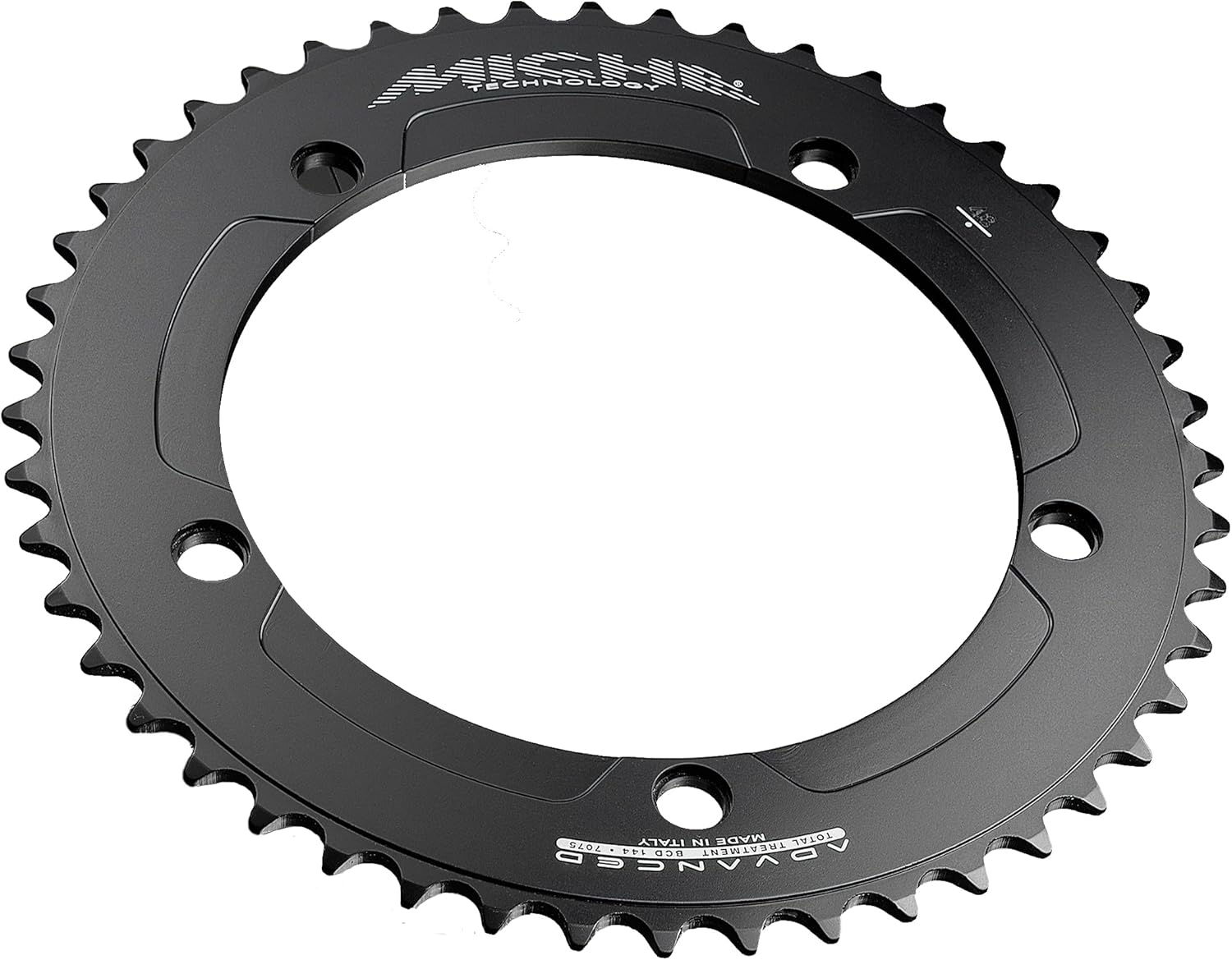 Miche Primato Advanced 144pcd Track Chainring, Black, 57t