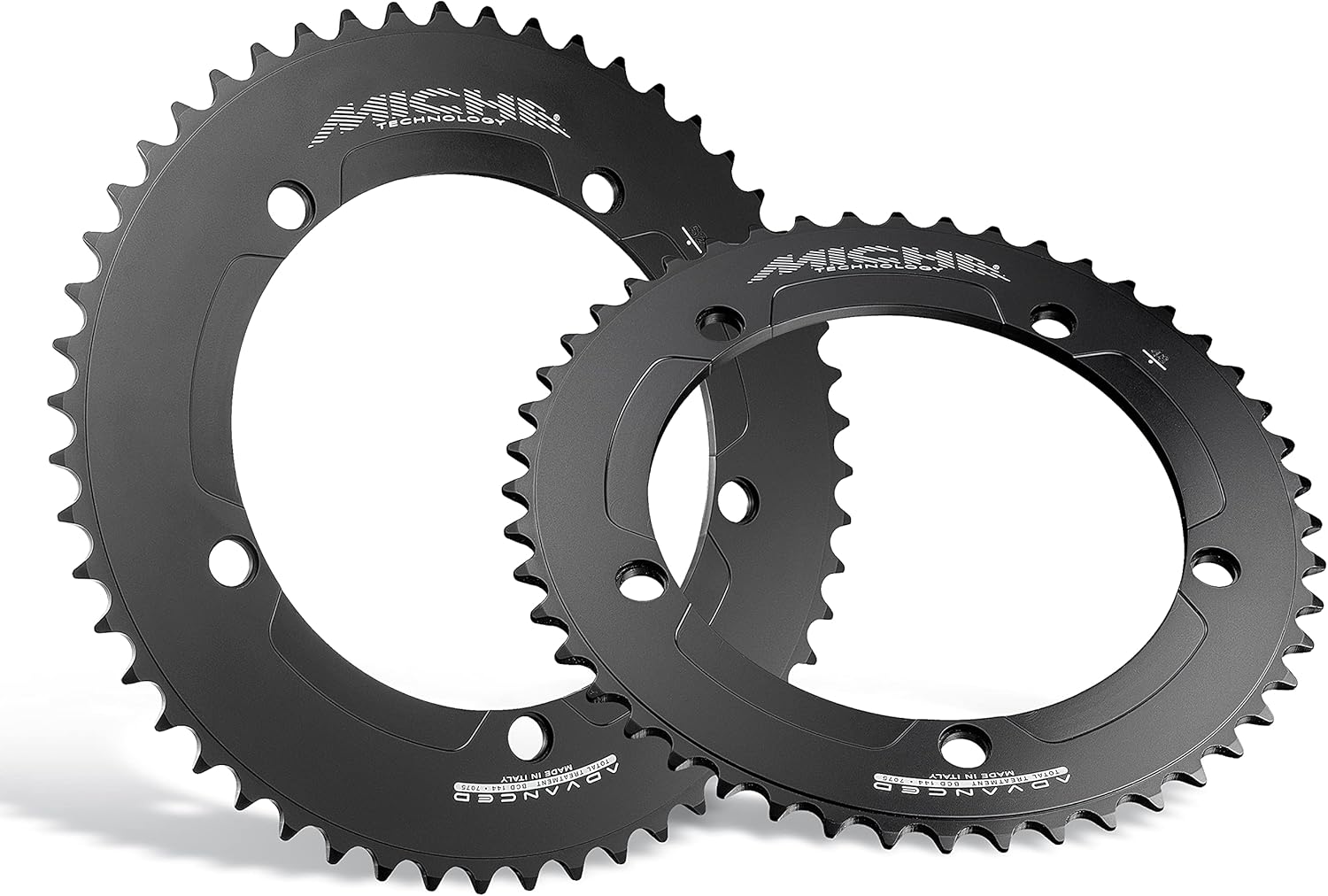 Miche Primato Advanced 144pcd Track Chainring, Black, 57t
