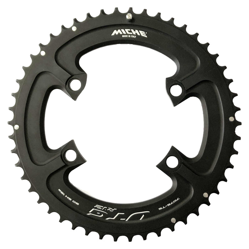 MICHE UTG R81 12 Speed Chainring, Outer Chrainring Including Chainring Outer Nuts, Black, 48t