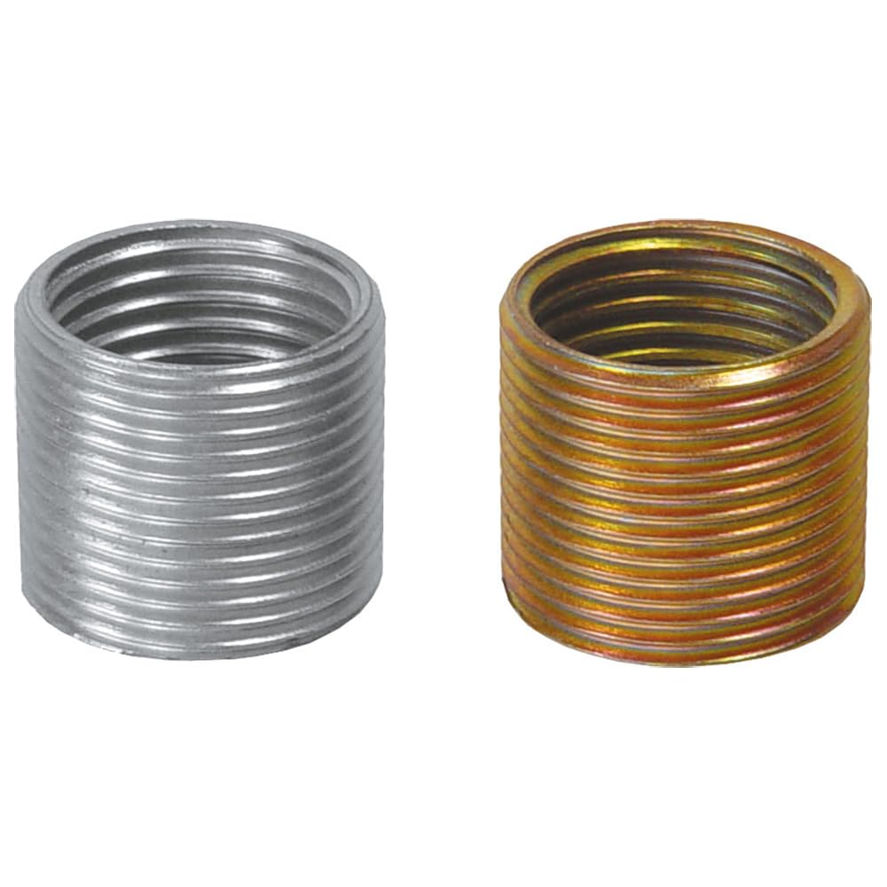 Cyclus Tools Crank Arm Pedal Thread Repair Bushes, Single Pair (9/16"), Gold/Silver
