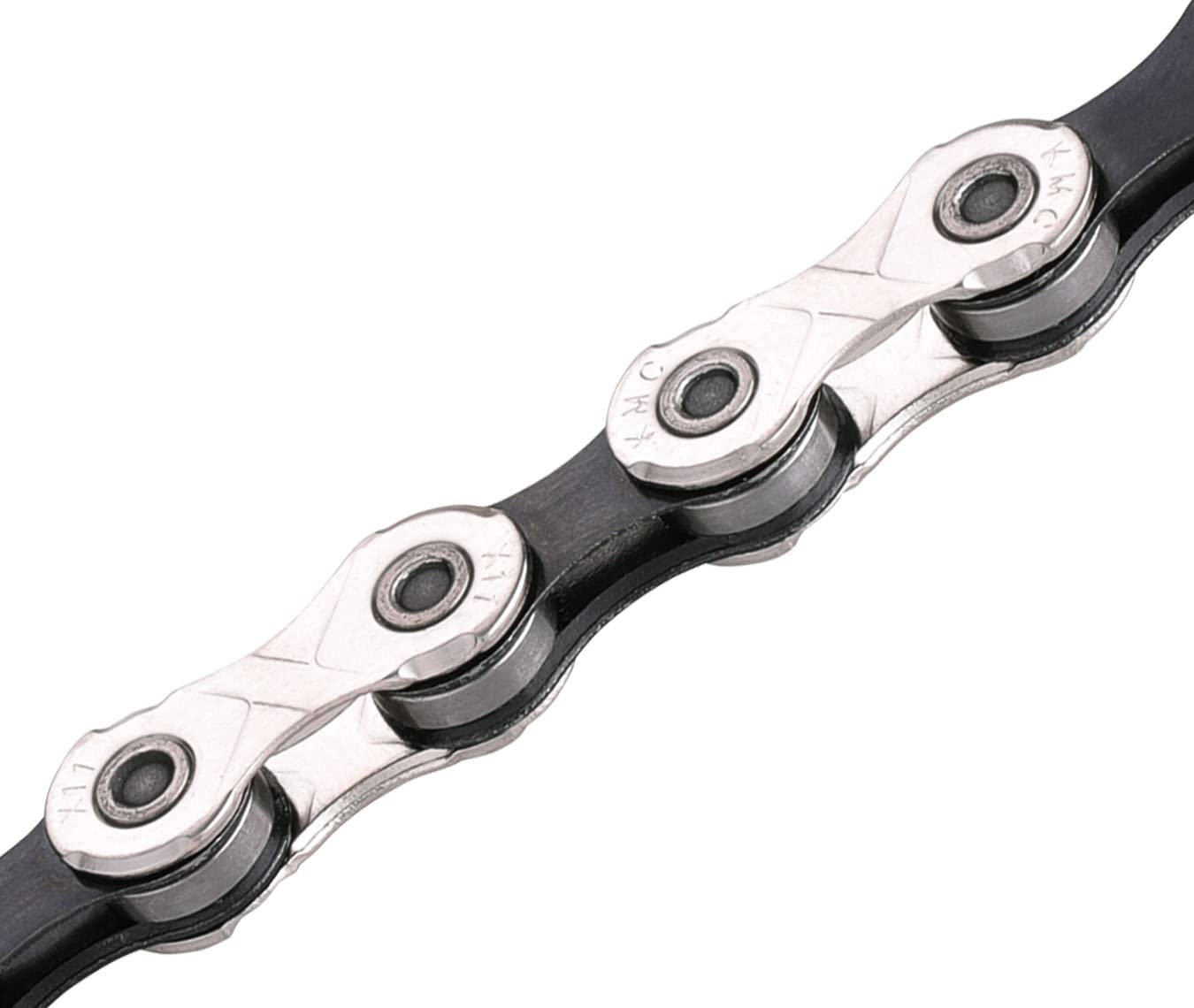 KMC 12 Speed eBike Chain, 128 Link, Black/Silver