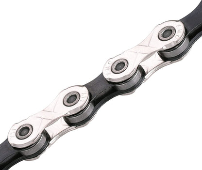 KMC 12 Speed eBike Chain, 128 Link, Black/Silver