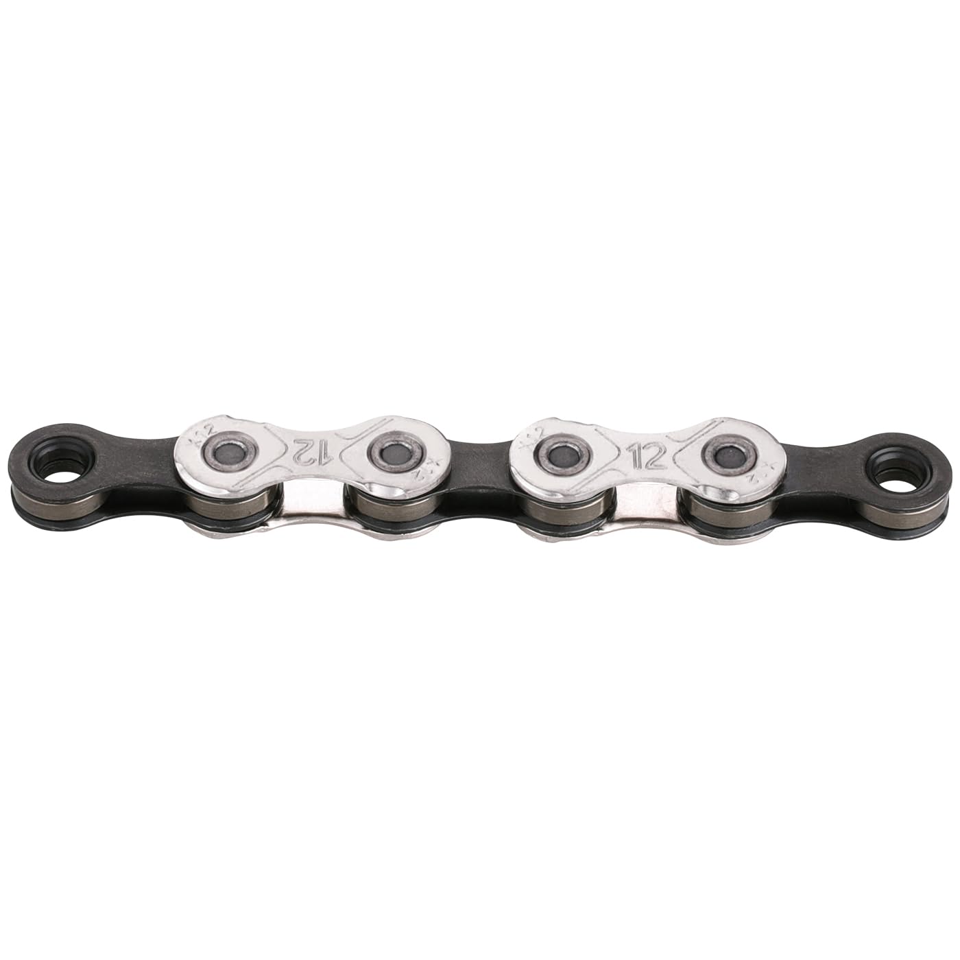 KMC 12 Speed eBike Chain, 128 Link, Black/Silver