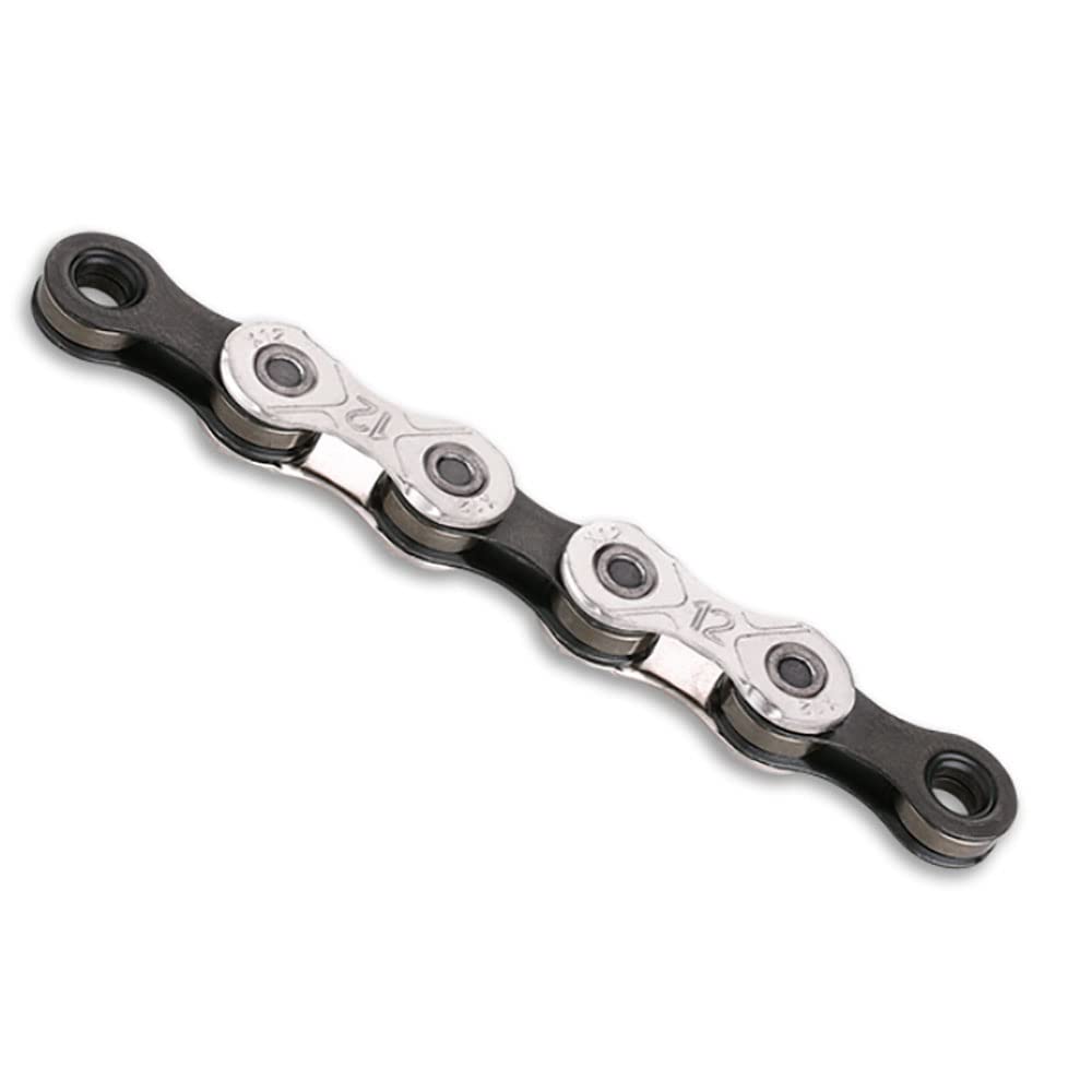 KMC 12 Speed eBike Chain, 128 Link, Black/Silver
