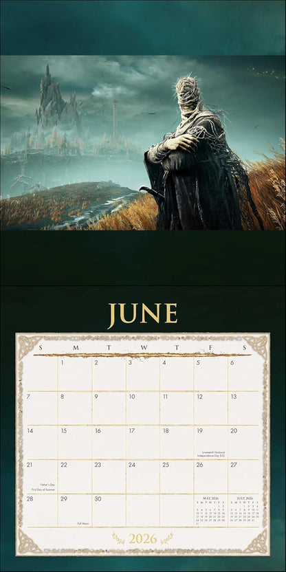 ELDEN RING: Shadow of the Erdtree 2026 Wall Calendar: (Includes Full-Color Poster