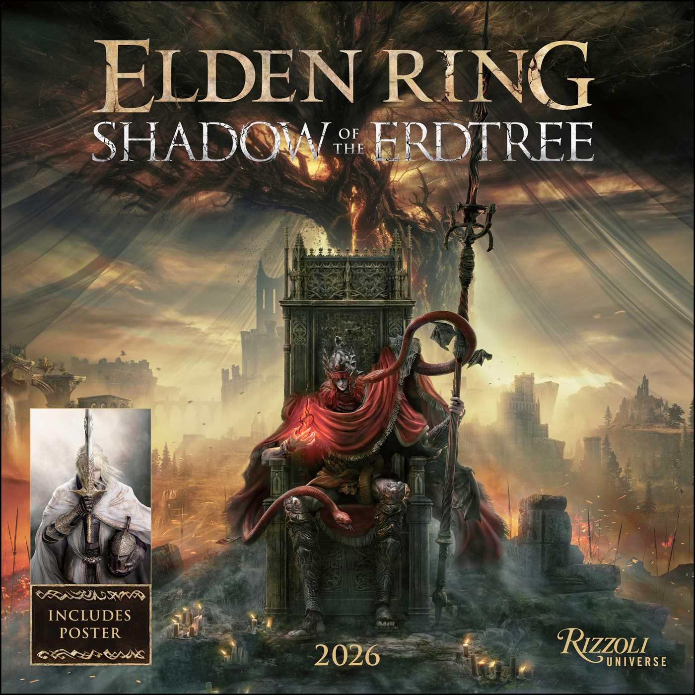 ELDEN RING: Shadow of the Erdtree 2026 Wall Calendar: (Includes Full-Color Poster