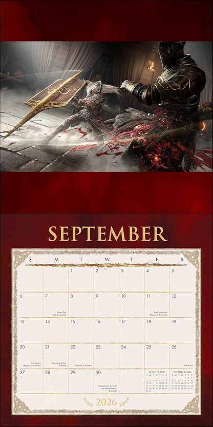 ELDEN RING: Shadow of the Erdtree 2026 Wall Calendar: (Includes Full-Color Poster
