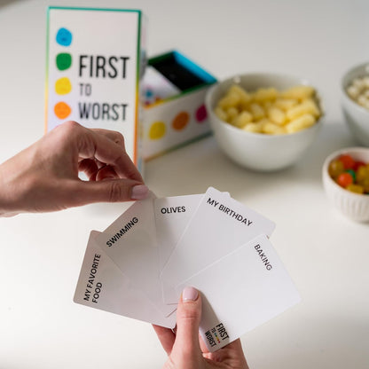 Party Game - The Card Game of Polarizing Priorities - How Will Your Friends and Family Rank Things? - for Kids, Adults, Families, Fun Parties and Board Games Night with Your Group