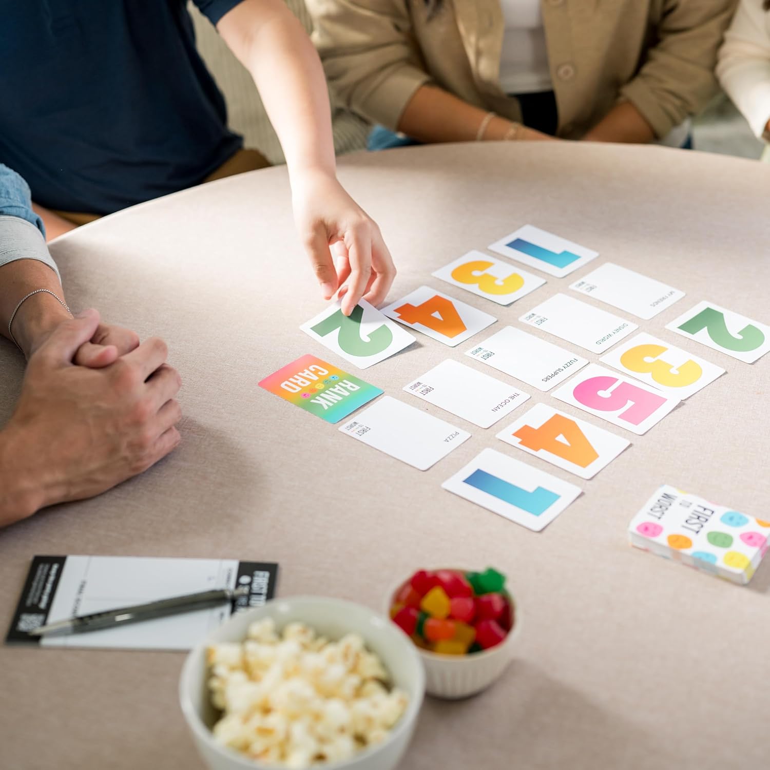 Party Game - The Card Game of Polarizing Priorities - How Will Your Friends and Family Rank Things? - for Kids, Adults, Families, Fun Parties and Board Games Night with Your Group