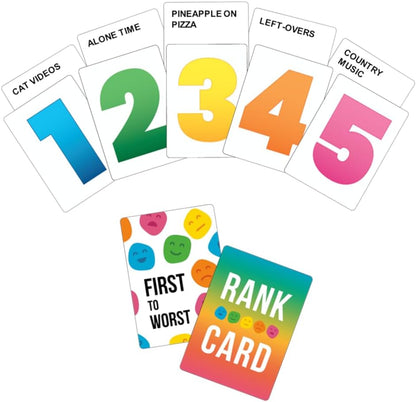 Party Game - The Card Game of Polarizing Priorities - How Will Your Friends and Family Rank Things? - for Kids, Adults, Families, Fun Parties and Board Games Night with Your Group
