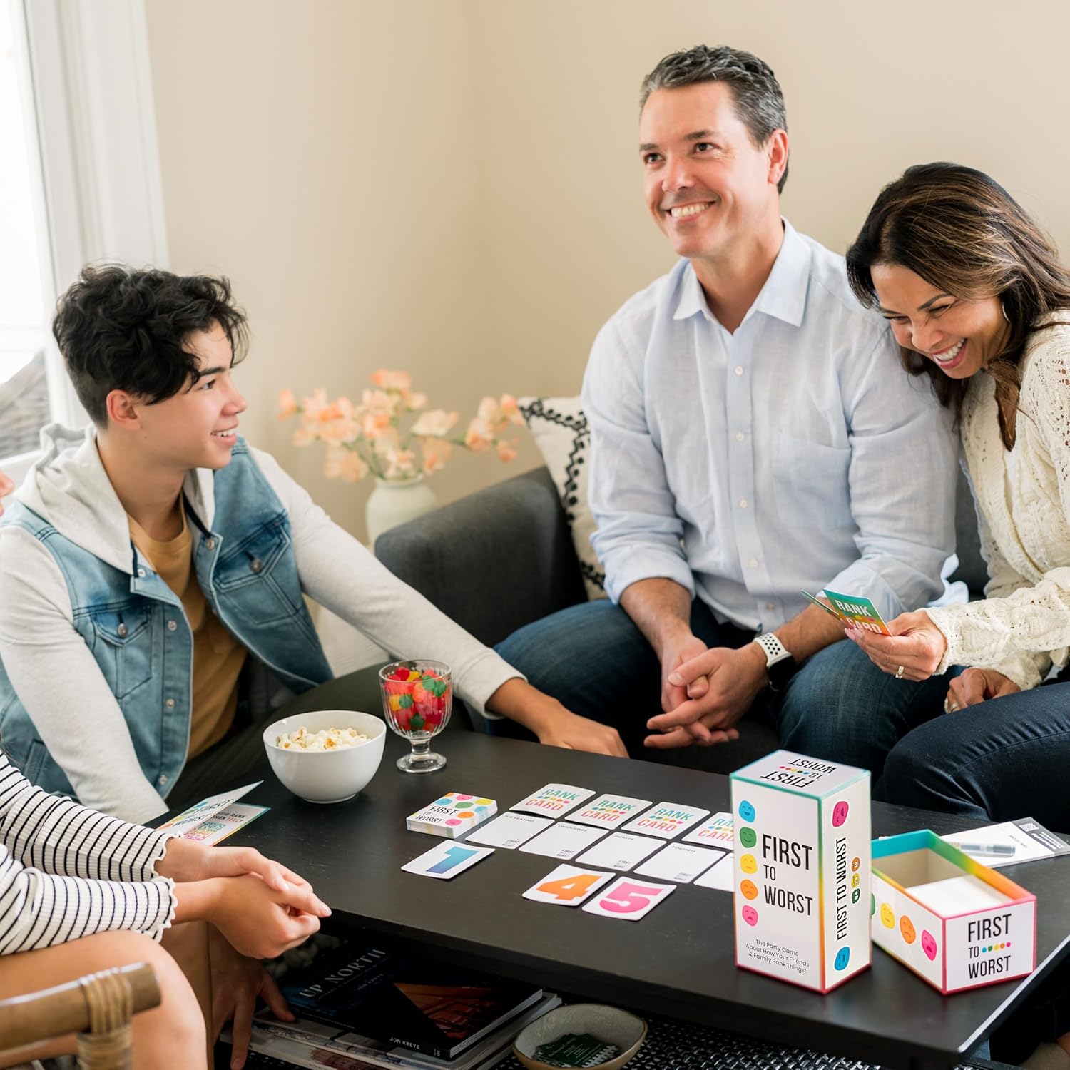 Party Game - The Card Game of Polarizing Priorities - How Will Your Friends and Family Rank Things? - for Kids, Adults, Families, Fun Parties and Board Games Night with Your Group