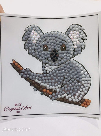 Koala Bear 9x9cm Crystal Art Motif