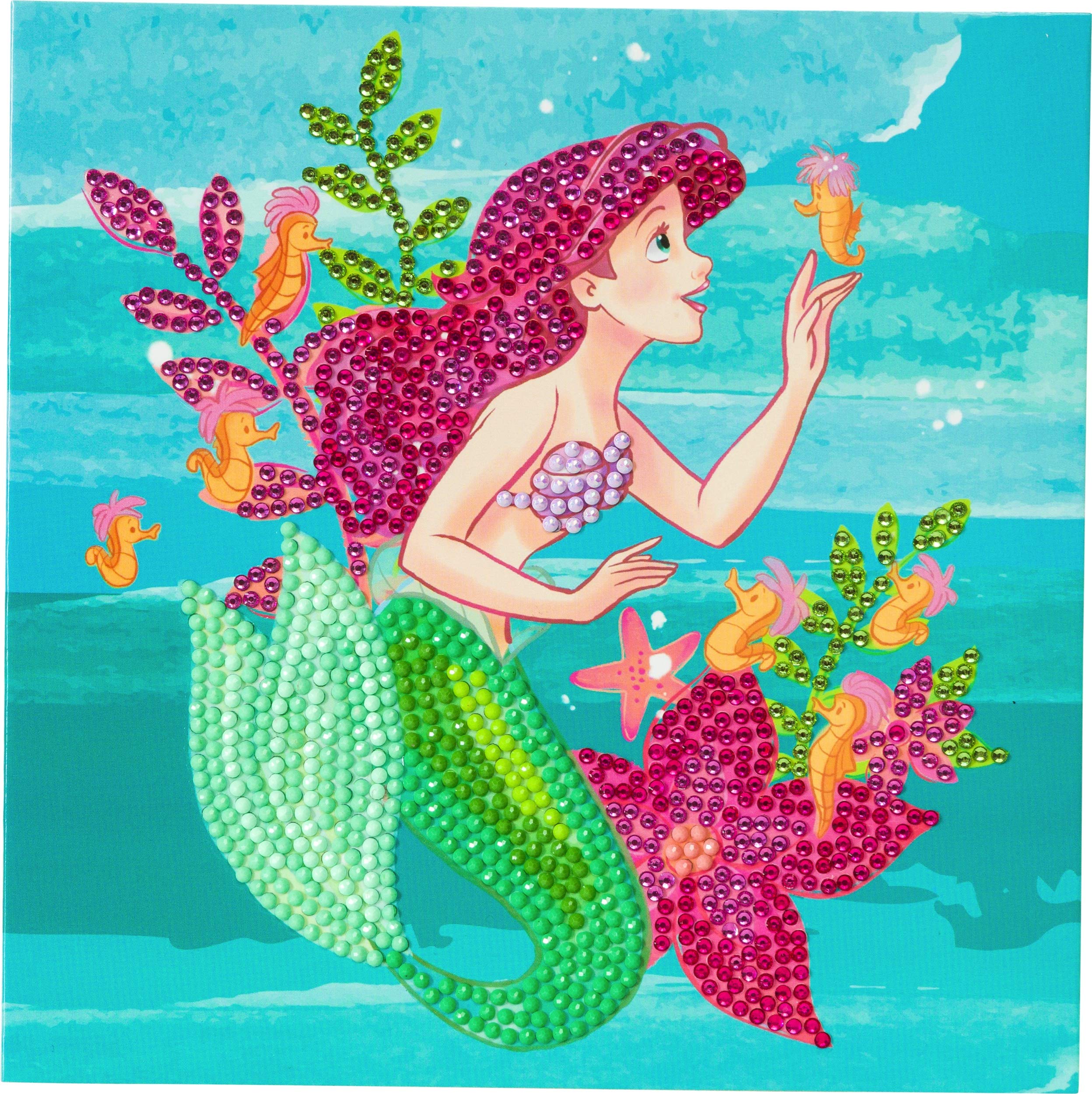 Craft Buddy Crystal Art CCK-DNY803 Ariel, 18x18cm Crystal Art Card