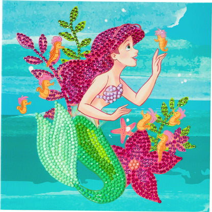 Craft Buddy Crystal Art CCK-DNY803 Ariel, 18x18cm Crystal Art Card