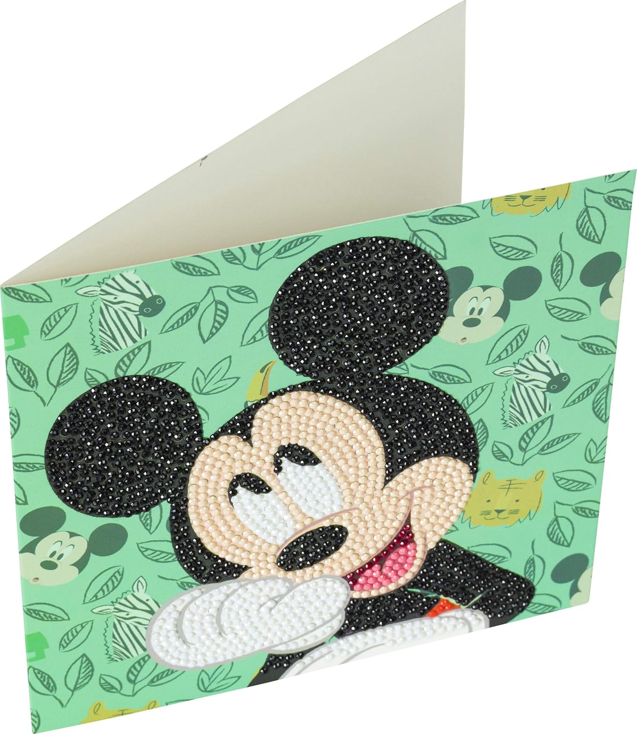 Happy Mickey 18x18cm Crystal Art Card