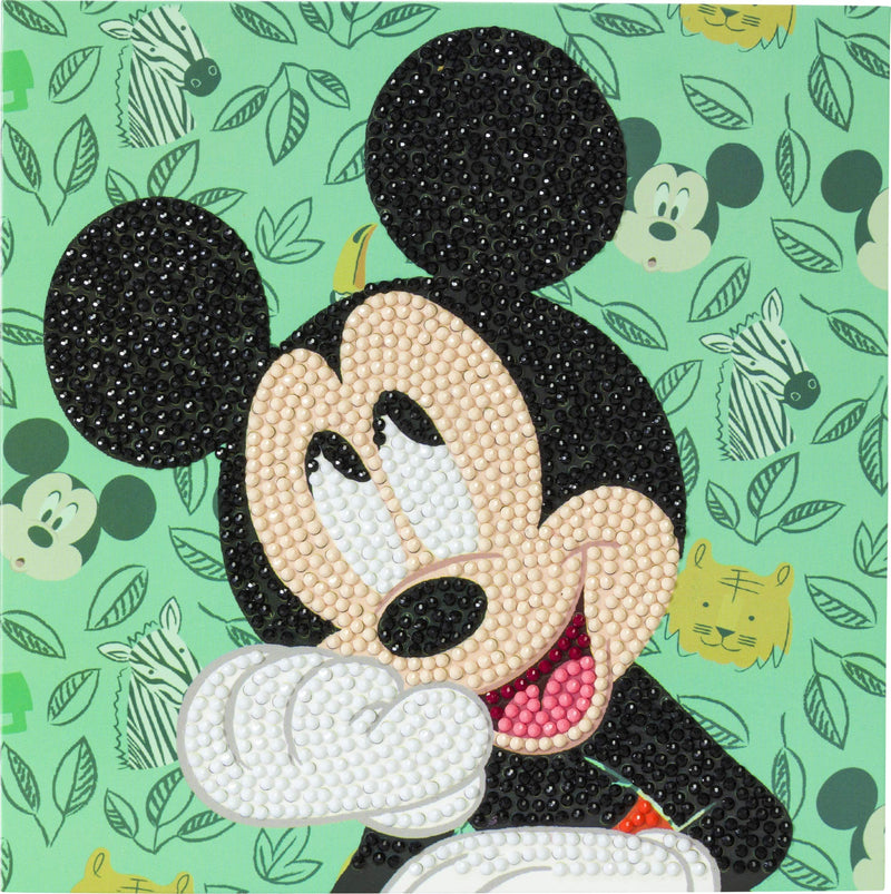 Happy Mickey 18x18cm Crystal Art Card