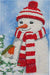 Cosy Snowman 10x15cm Crystal Art Card
