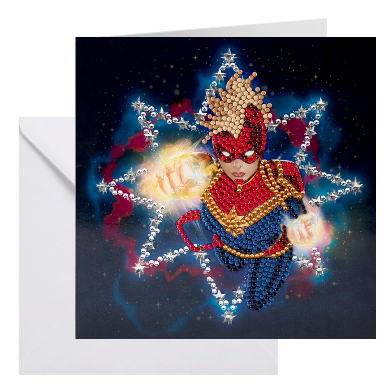 Captain Marvel 18x18cm Crystal Art Card