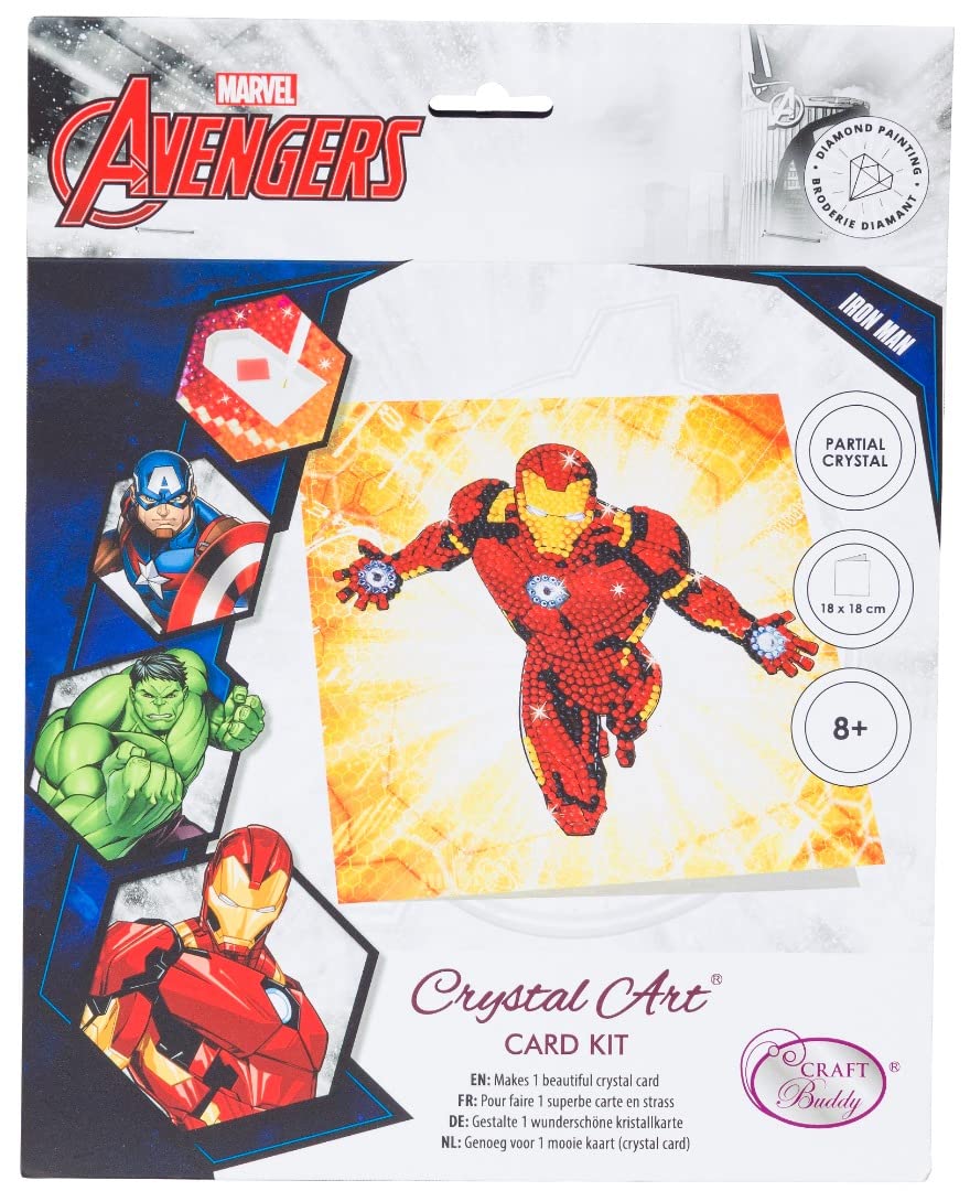 Ironman 18x18cm Crystal Art Card