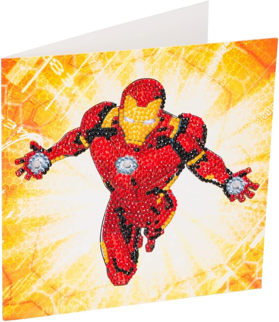 Ironman 18x18cm Crystal Art Card