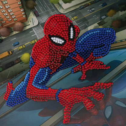 CRYSTAL ART Spiderman Kristallkunstkarte, 18 x 18 cm, Kristallkunst, Diamantmalerei, 8+ Jahre, nicht faltbar